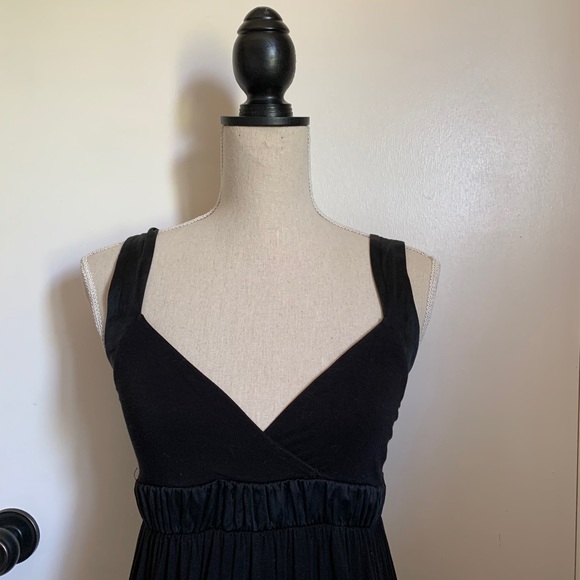 Kensie Maxi Dress XS Black Sleeveless Empire Waist - Picture 2 of 9